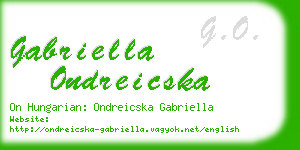 gabriella ondreicska business card